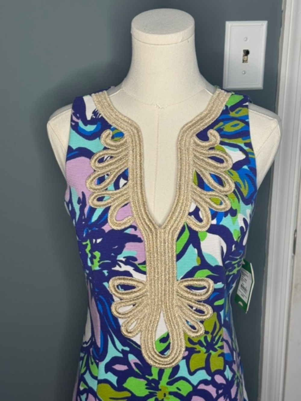 Lilly Pulitzer NWT Janice Shift Dress - Spectrum Blue Catwalk - Picture 2 of 4